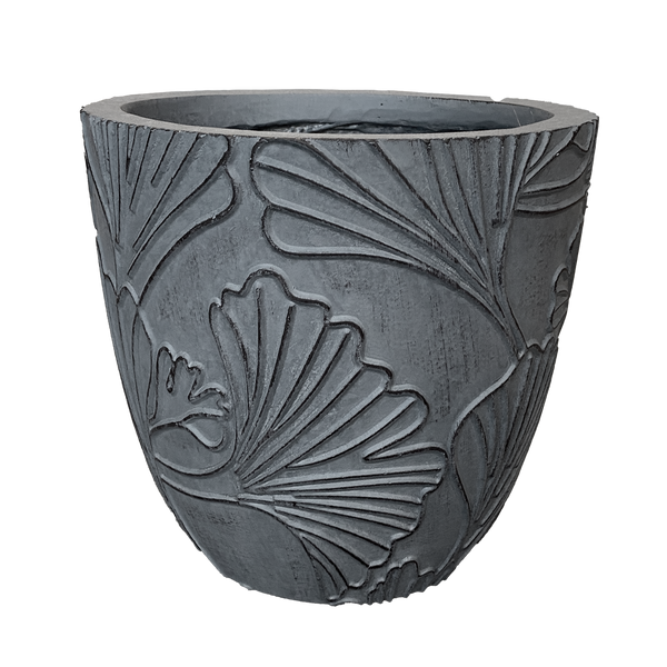 Fangrass Textured Pot - Anthracite L - 37.5D*34.5H(CM)