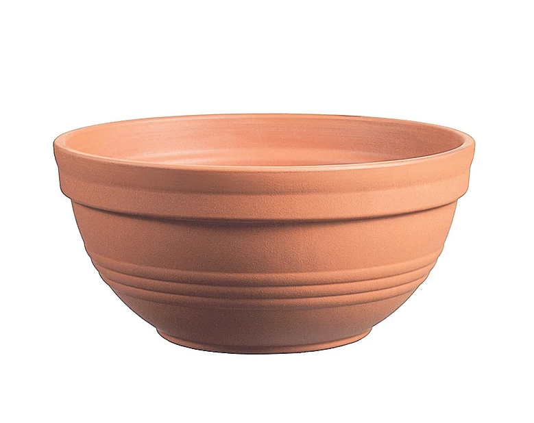 Ribbed Terracotta Bowl 19CM