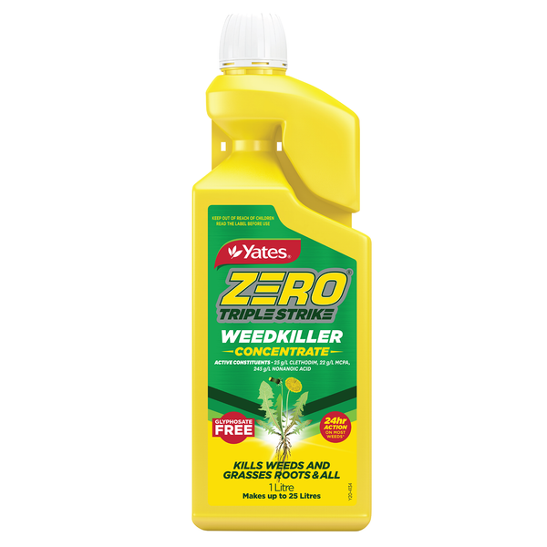 Yates Zero Triple Strike Weedkiller Concentrate - 1L