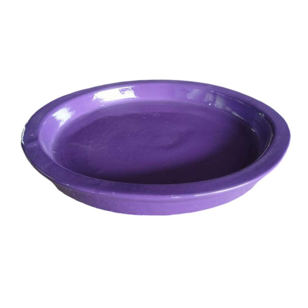 Decor Round Saucer - Purple 17CM