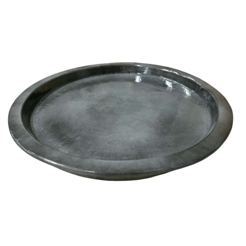 Decor Round Saucer - Grey 27CM