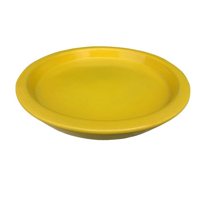 Decor Round Saucer - Yellow 30CM