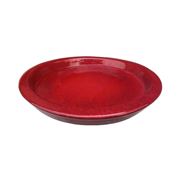 Decor Round Saucer - Red 20CM