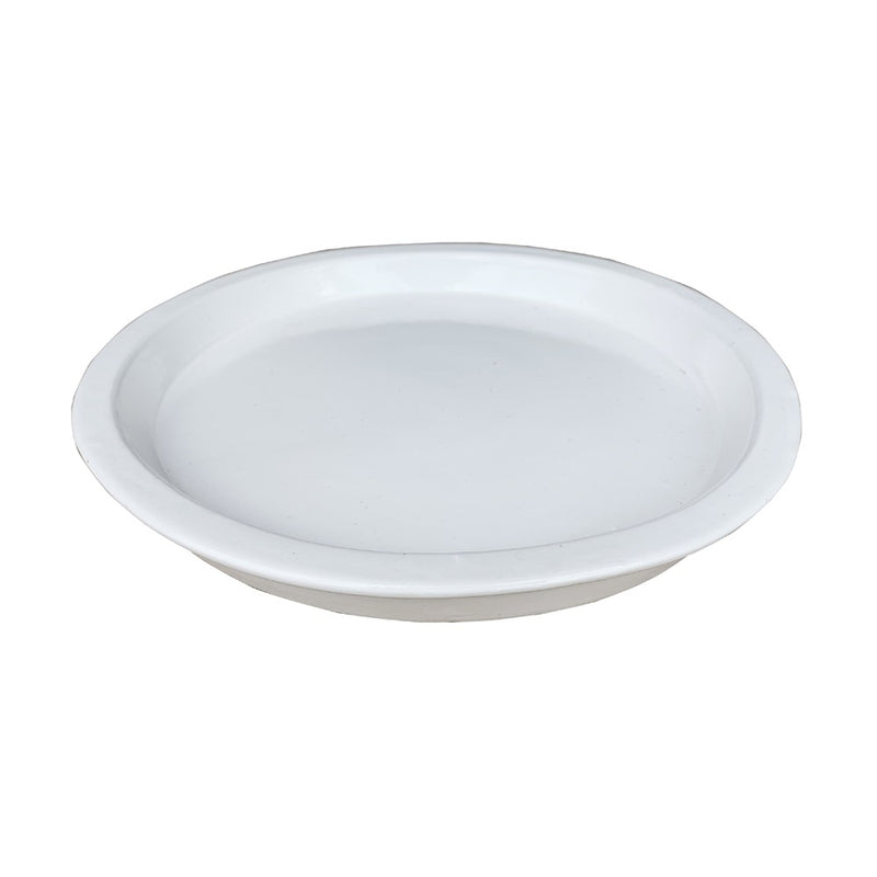 Decor Round Saucer - Matte White 34CM