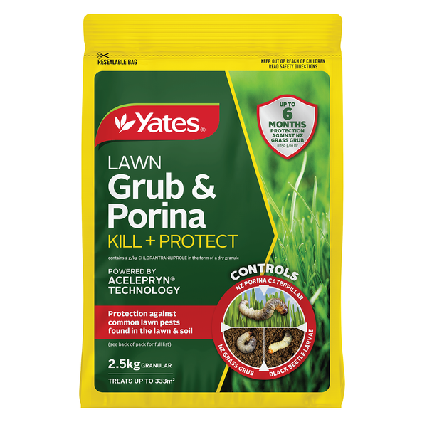 Yates Lawn Grub & Porina Kill + Protect - 2.5KG