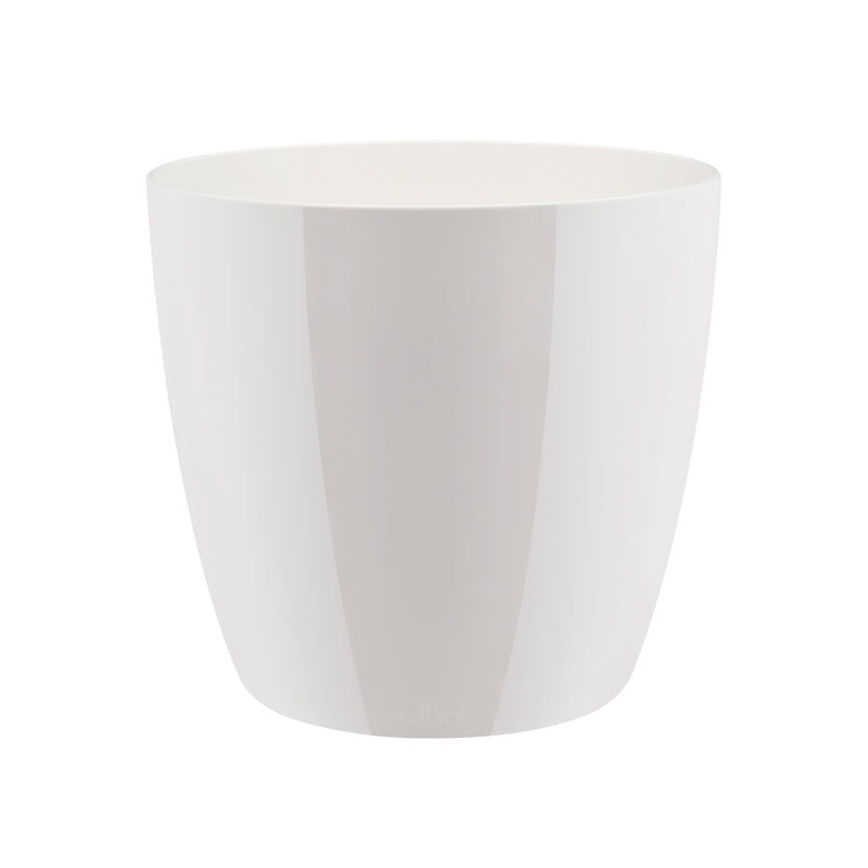 Brussels Diamond Pot Round White 14CM