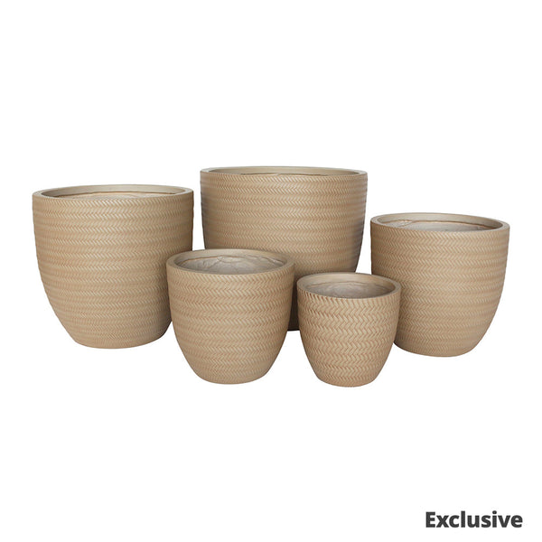 Bamboo Egg Pot - sand - XXL